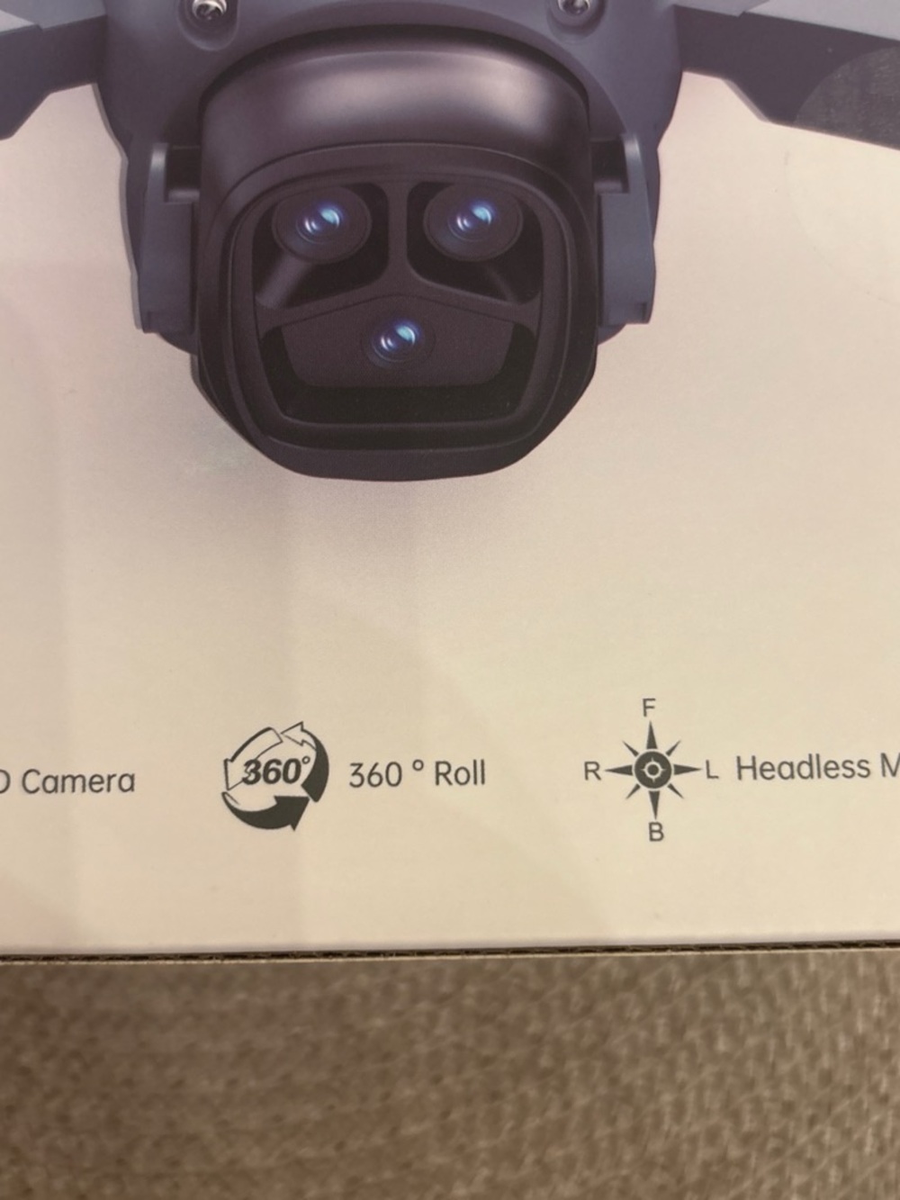 Black VR/Drone Camera Module - Multi-Lens Stabilized Imaging